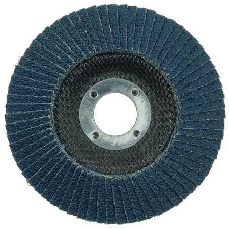 Weiler 4-1/2" Abrasive Flap Disc, Conical (TY29), Phenolic Backing, 36Z, 7/8" 31343